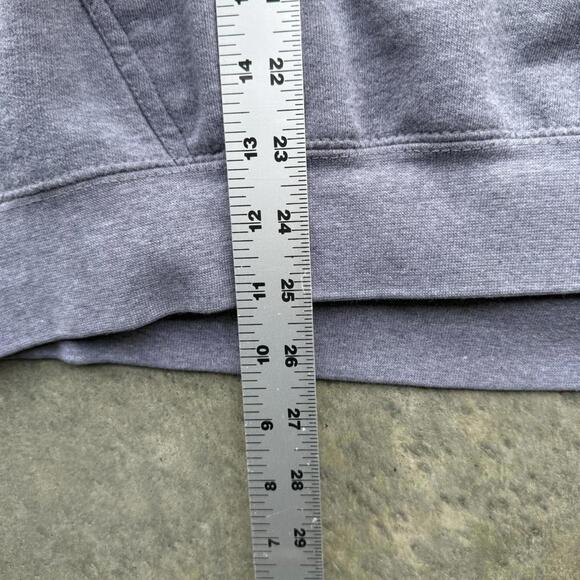 Vintage Illinois University grey hoodie size XL boxy cropped fit - Picture 6 of 6